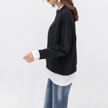 Load image into Gallery viewer, Two Tone Patchwork Sweatshirt