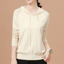 Load image into Gallery viewer, Solid Hooded Sweater