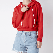 Load image into Gallery viewer, Short Fleeced Hoodie