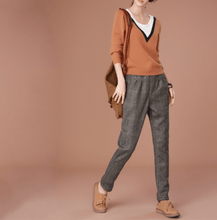 Load image into Gallery viewer, Plaid Harem Pants