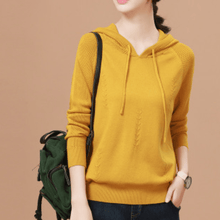 Load image into Gallery viewer, Solid Hooded Sweater