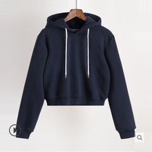 Load image into Gallery viewer, Short Fleeced Hoodie