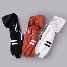 Load image into Gallery viewer, Striped Sleeve Hoodie