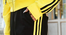 Load image into Gallery viewer, Striped Fleeced Hoodie &amp; Sweatpants (2 Piece Set)