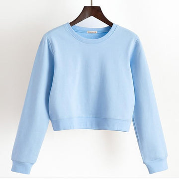 Solid Fleeced Sweatshirt