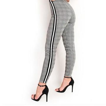 Striped Plaid Pants