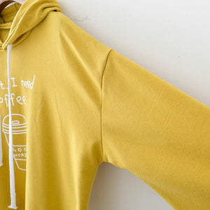 'First, I need Coffee.' Hoodie