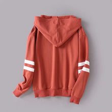 Load image into Gallery viewer, Striped Sleeve Hoodie
