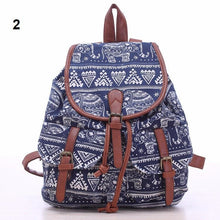 Load image into Gallery viewer, Patterned Canvas Backpack