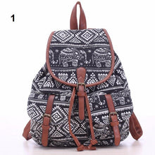 Load image into Gallery viewer, Patterned Canvas Backpack