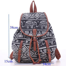 Load image into Gallery viewer, Patterned Canvas Backpack