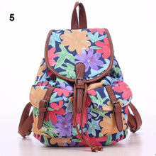 Load image into Gallery viewer, Patterned Canvas Backpack