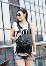 Load image into Gallery viewer, Studded Leather Backpack