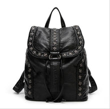 Load image into Gallery viewer, Studded Leather Backpack