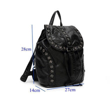 Load image into Gallery viewer, Studded Leather Backpack
