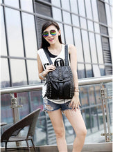 Load image into Gallery viewer, Studded Leather Backpack
