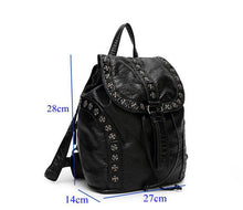Load image into Gallery viewer, Studded Leather Backpack