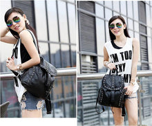 Load image into Gallery viewer, Studded Leather Backpack
