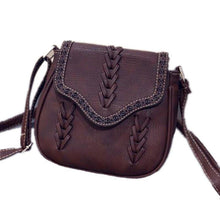Load image into Gallery viewer, Leather Crossbody With V Stitching