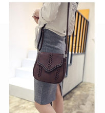 Load image into Gallery viewer, Leather Crossbody With V Stitching