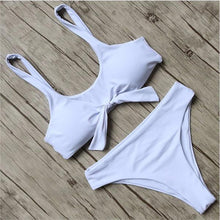 Load image into Gallery viewer, Bow Tie High Waist Bikini Set