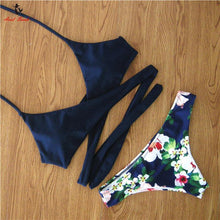 Load image into Gallery viewer, Floral Bandage Bikinis Set