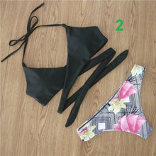 Load image into Gallery viewer, Floral Bandage Bikinis Set
