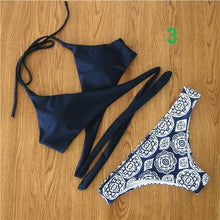 Load image into Gallery viewer, Floral Bandage Bikinis Set