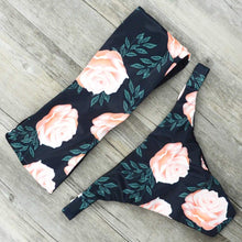 Load image into Gallery viewer, Floral Bow Tie Bikini Set