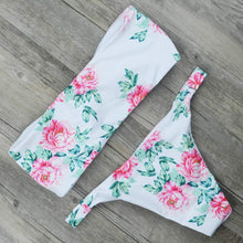Load image into Gallery viewer, Floral Bow Tie Bikini Set