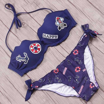 'HAPPY' Bikini Set