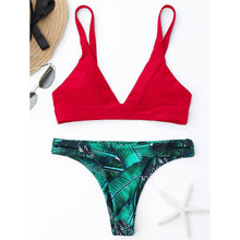 Load image into Gallery viewer, Palm Leaf Bikini Set