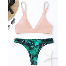 Load image into Gallery viewer, Palm Leaf Bikini Set