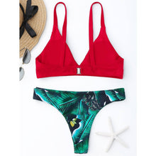 Load image into Gallery viewer, Palm Leaf Bikini Set