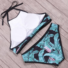 Load image into Gallery viewer, Palm Leaf &amp; Flower Bikini Set
