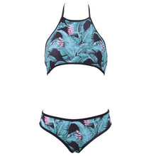 Load image into Gallery viewer, Palm Leaf &amp; Flower Bikini Set