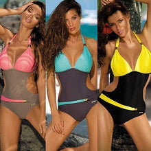 Load image into Gallery viewer, Patchwork One Piece  Beachwear