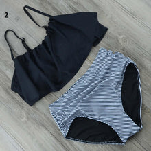 Load image into Gallery viewer, Ruffled High Waist Bikini Set