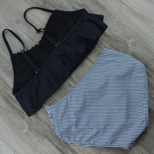 Load image into Gallery viewer, Ruffled High Waist Bikini Set