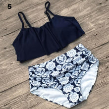Load image into Gallery viewer, Ruffled High Waist Bikini Set
