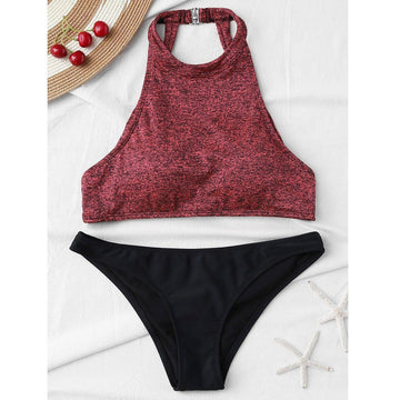 Solid Bikini Set