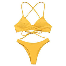 Load image into Gallery viewer, Solid Color Bikini Set