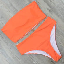 Load image into Gallery viewer, Solid High Waist Bikini Set