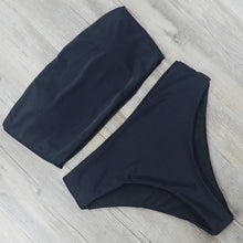 Load image into Gallery viewer, Solid High Waist Bikini Set