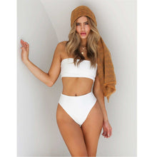 Load image into Gallery viewer, Solid High Waist Bikini Set