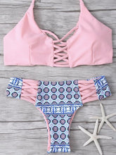 Load image into Gallery viewer, V-Neck Bandage Bikini Set