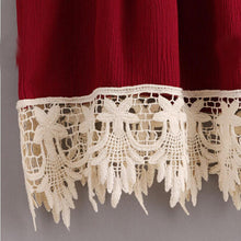 Load image into Gallery viewer, Boho Style Tassel Lace Crop Top