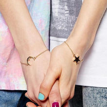 Load image into Gallery viewer, 2 Piece Set Moon &amp; Star Bracelet (2 Colors)