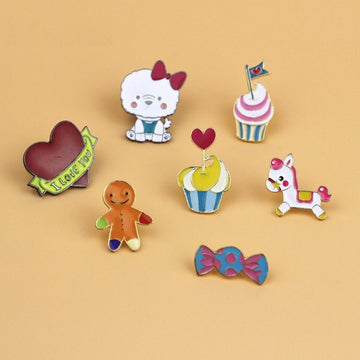Cartoon Brooches (7 Styles)