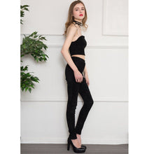 Load image into Gallery viewer, Elastic Suede Pants